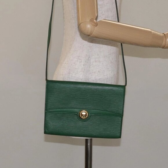 LOUIS VUITTON Epi Pochette Arche Shoulder Bag Green M52574 LV Auth 130925 - Picture 3 of 16